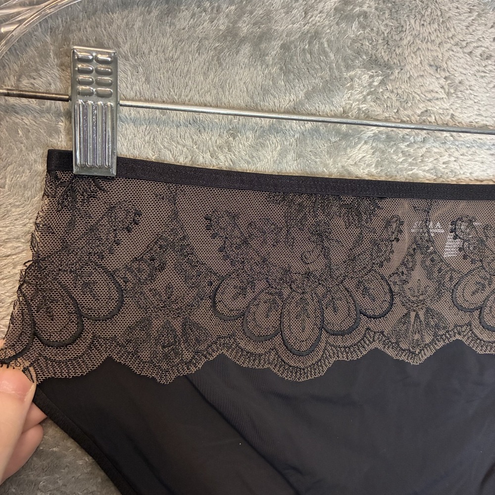 Soma Womens Tattoo Embroidered High Leg Underwear L Brief Intimates Romantic NWT